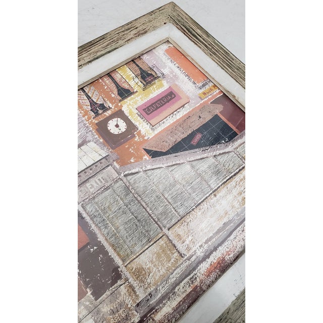 Illustration Margaret Layton (American, 20th C.)"Parker Street" New York City Gouache on Board C.1950s For Sale - Image 3 of 10