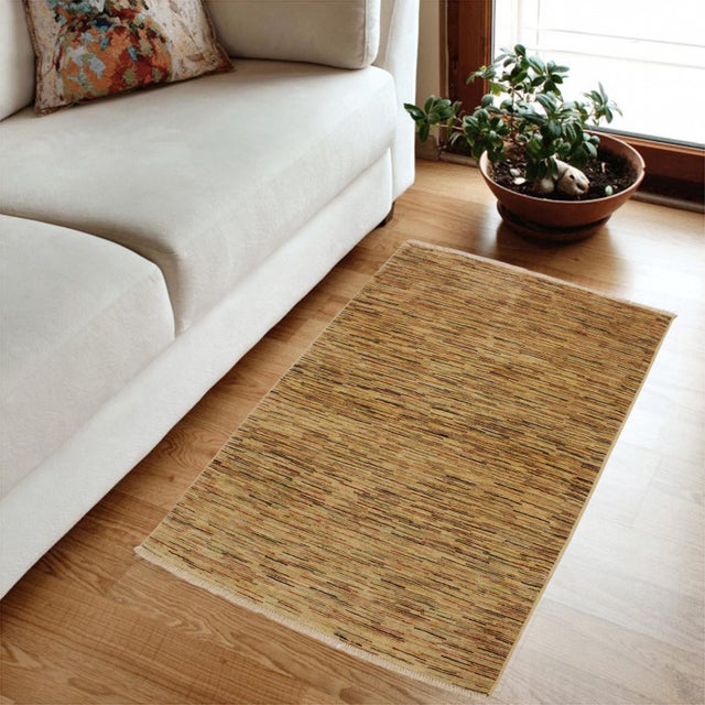 Transform your home's interior with a stunning hand-knotted Gabbeh rug. These rugs are meticulously crafted with bold...