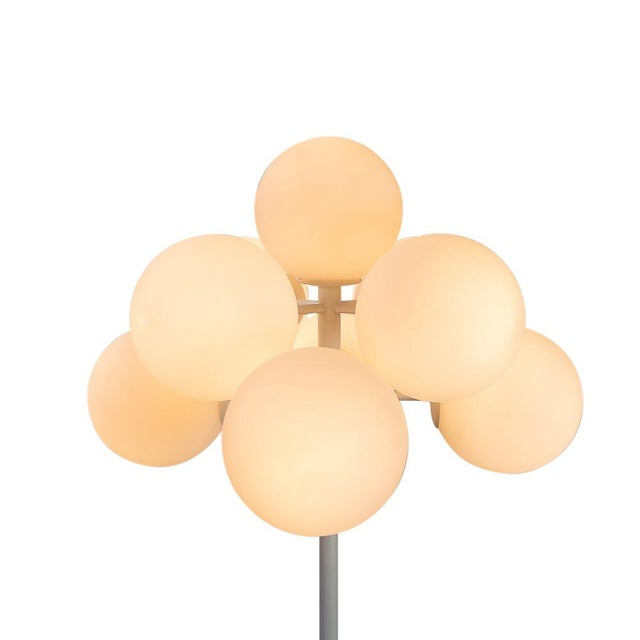 Metal Vintage Swiss Globe Floor Lamp from Temde, 1960s For Sale - Image 7 of 9