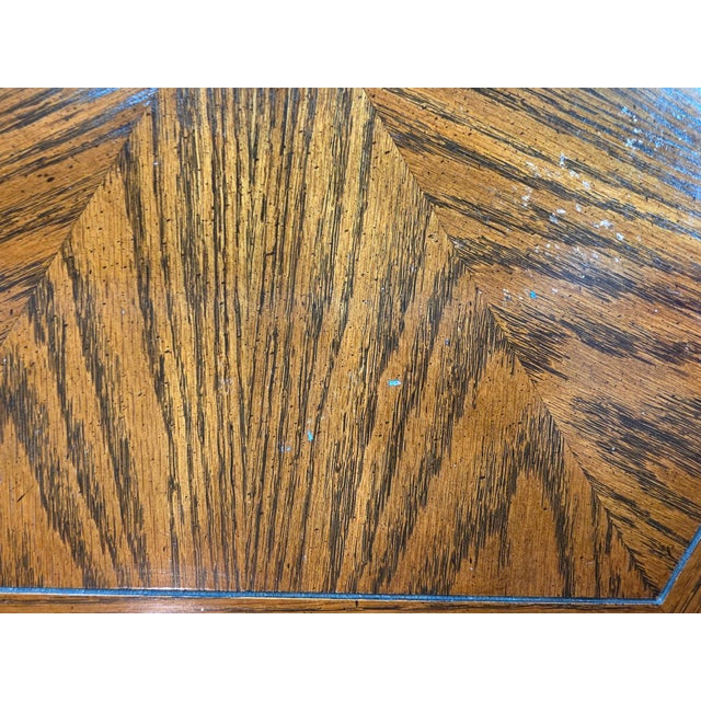 Vintage 1970s Lane Furniture Carved Hexagonal Parquet Storage End Tables, Pair For Sale - Image 6 of 11