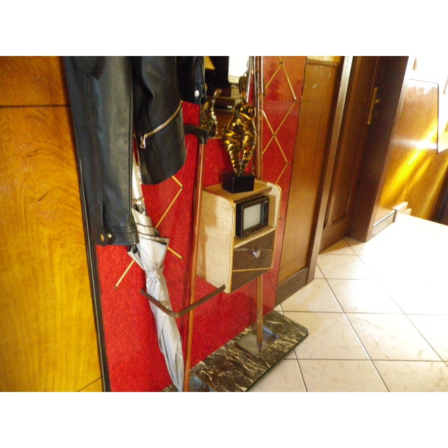 Mid-Century Handcrafted Wall-Mounted Coat Rack, France, 1950s For Sale - Image 18 of 18