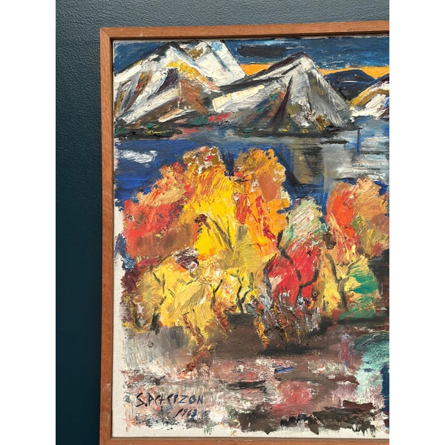 S. Pctcizon, Abstract Landscape, 1963, Oil on Canvas, Framed For Sale - Image 9 of 18