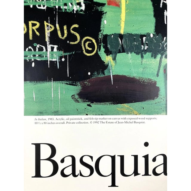 Jean Michel Basquiat Original 1992 Whitney Museum of American Art Exhibition Poster For Sale In New York - Image 6 of 13