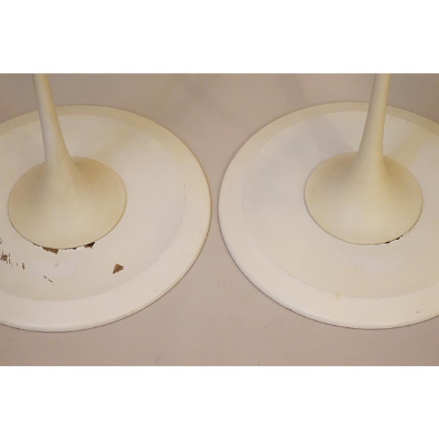 Rare Matched Pair Knoll Eero Saarinen "Tulip" Atomic Space Age Modern Sculpture Tables '58 For Sale - Image 12 of 12