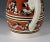 Burnt Orange Mocha Pottery Jug With Earthworm Designs For Sale - Image 8 of 10