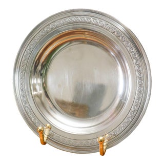 French Silverplate Wine Coaster by Christofle (C. 1930) For Sale
