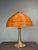 Mid-Century Modern Pencil Reed, Rattan, Bamboo and Brass Mushroom Table Lamp, 1970s For Sale - Image 17 of 17