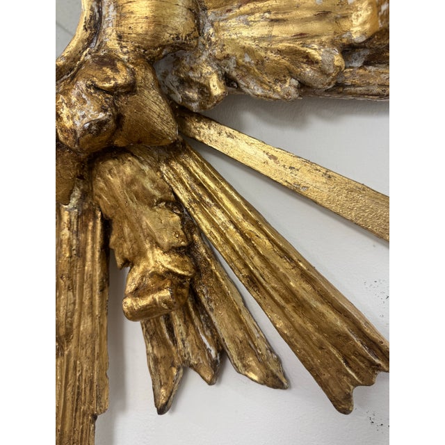 Contemporary Neo Baroque Style Giltwood Sunburst Mirror For Sale - Image 9 of 12