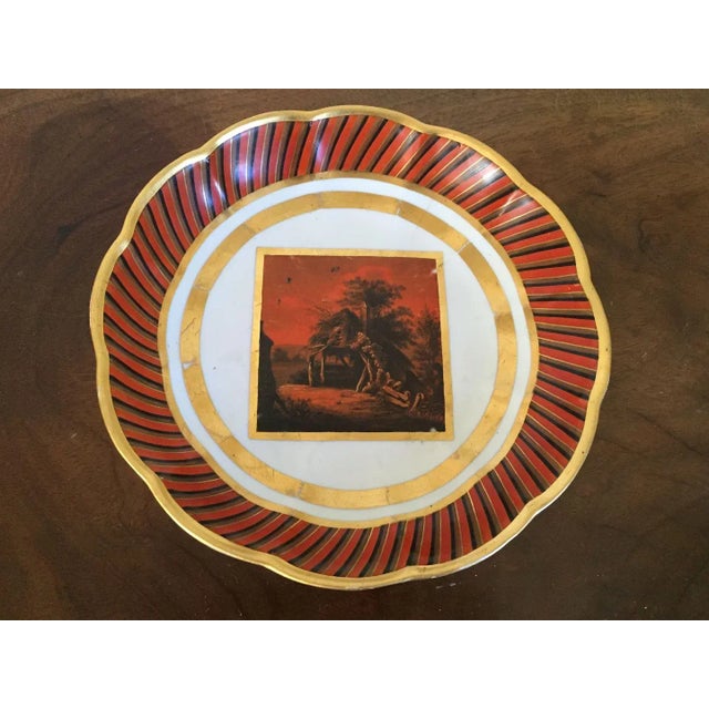 1800s English Georgian Derby Porcelain Plate For Sale - Image 9 of 10