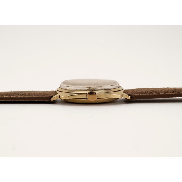 Black Vintage 14K Gold Automatic Watch by Exquisit, 1970s For Sale - Image 8 of 13