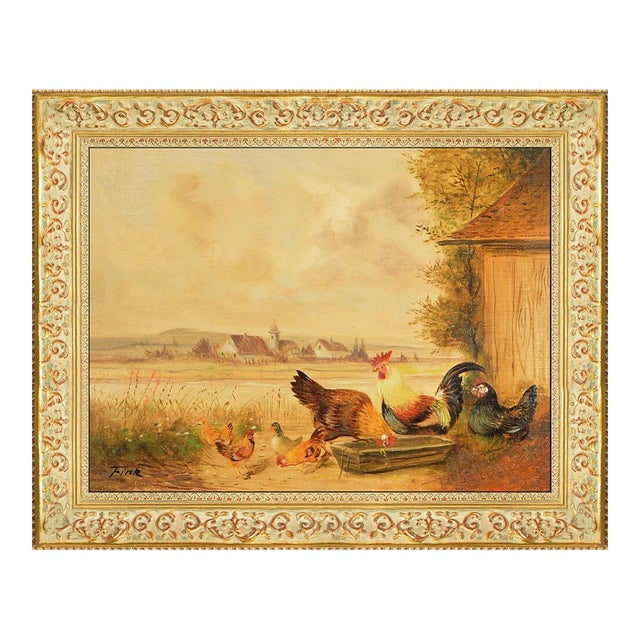 Early 20th Century Pecking Order, Waldemar Theophil Fink For Sale
