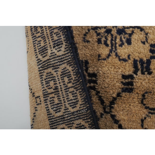 Vintage Turkish Yellow Karapinar Tulu Rug 3'7'' X 6'3'' For Sale - Image 9 of 11