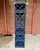 1990s Vintage Turtle and Crane Bespoke Rattan Lapis Trellis Etagère | Hollywood Regency Chippendale Bookcase For Sale - Image 5 of 12