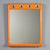 Vintage Aluminium and Plastic Mirror with 4 Lights, Italy, 1970s For Sale - Image 12 of 12