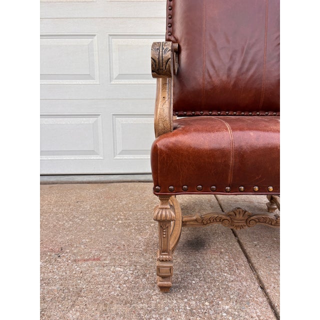 Leather Executive Office Chair For Sale - Image 12 of 12