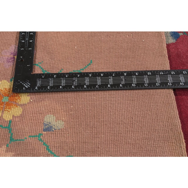 Textile Vintage Chinese Art Deco Rug, 09'07 X 13'05 For Sale - Image 7 of 10