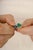 2.09 Ct Emerald Sapphire Modern Toi Et Moi Ring Size 5 in 14k White Gold For Sale - Image 4 of 15