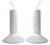 White Danish Pendant Lamps by Sidse Werner for Holmegaard, 1970s, Set of 2 For Sale