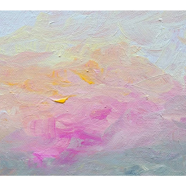 Abstract Original Landscape Impressionist Abstract Canvas Art Painting For Sale - Image 3 of 5