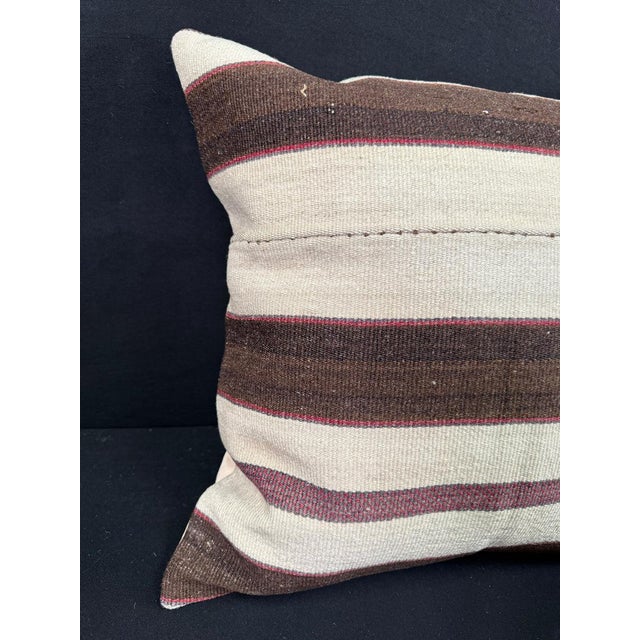 Turkish Hemp Pillow Cushion Natural Beige Brown Pillow Cushion Cover 24"x24" #30375 Enhance your home decor with our Kilim...