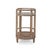 Wood Coastal Style Bar Cart in Light Wood For Sale - Image 7 of 9