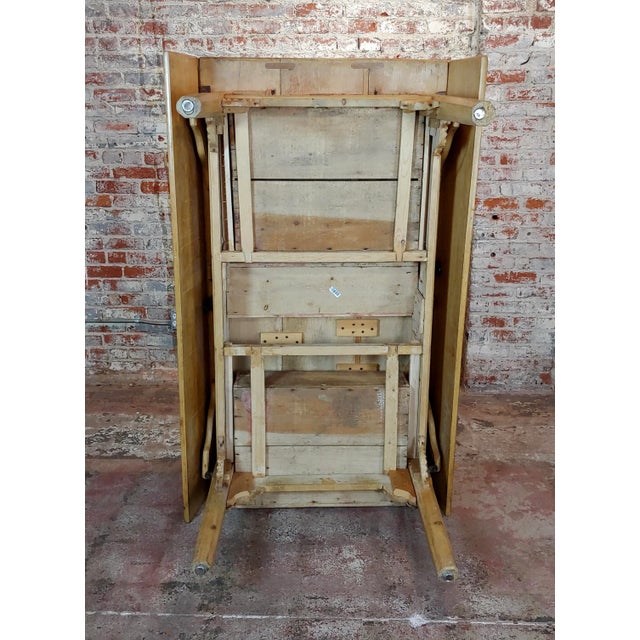 19th Century French Farmhouse Pine Drop Leaf Dining Table For Sale - Image 12 of 13