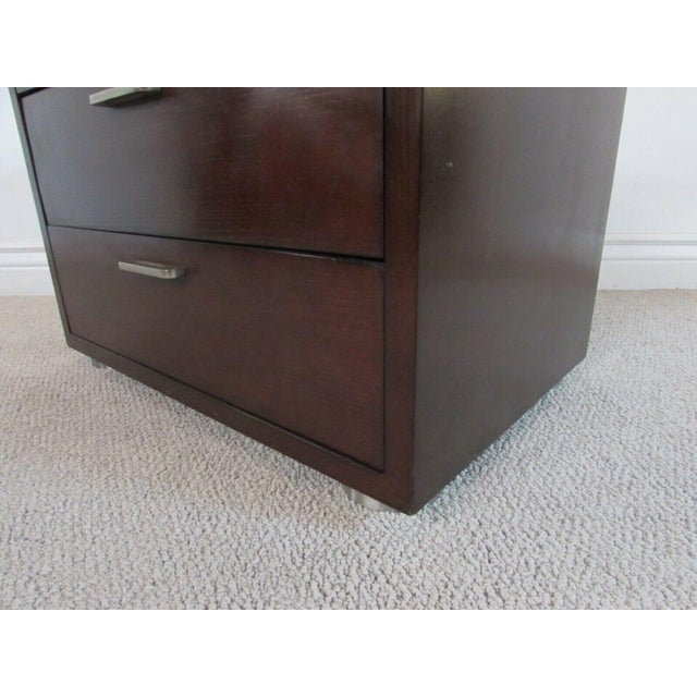 2000s Ethan Allen Three Drawer Nightstand Chairish