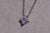 Contemporary The Spicewood: Platinum Necklace With Solitaire CZ For Sale - Image 3 of 4