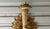 Vintage Neoclassical Gilt Flower Wall Lamp For Sale - Image 11 of 12