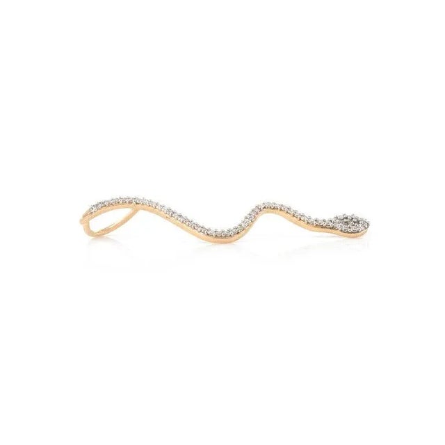 Not Yet Made - Made To Order Art Deco Diamond Serpent Pendant Necklace in 18k Yellow Gold For Sale - Image 5 of 11