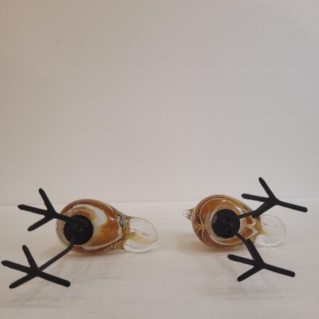 Little Birds in Blown Glass from Chehoma, France, 2000s, Set of 2 For Sale - Image 14 of 16