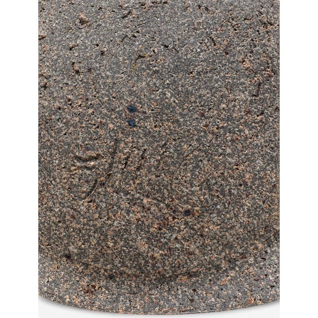 Charcoal Signed Mid-Century Studio Pottery Stoneware Bowl For Sale - Image 8 of 8