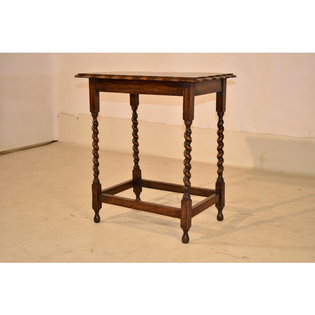 English Oak Side Table, Circa 1900 For Sale - Image 4 of 7
