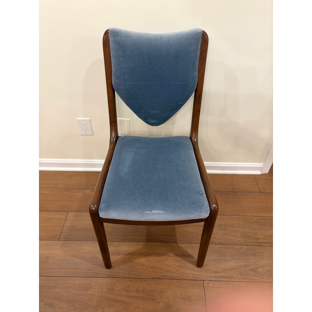 Hammer Fine Furniture Blue Dining Chairs For Sale In Washington DC - Image 6 of 9