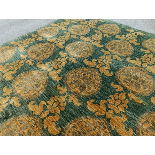 Vintage Handmade Wool Pile Rug. 12'2"x 12'3" For Sale - Image 11 of 18