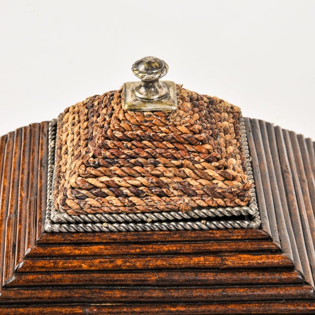 Vintage Striking Pagoda Pyramid Wooden Dresser Box For Sale In Rochester - Image 6 of 16