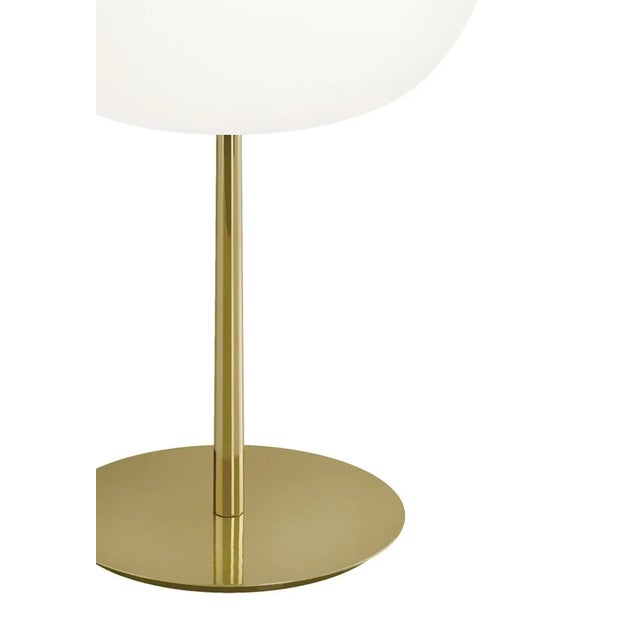 Kushi Xl' Opaline Glass and Brass Table Lamp for Kdln For Sale - Image 4 of 9