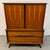 Mid-Century Modern Walnut Highboy Dresser For Sale - Image 4 of 18