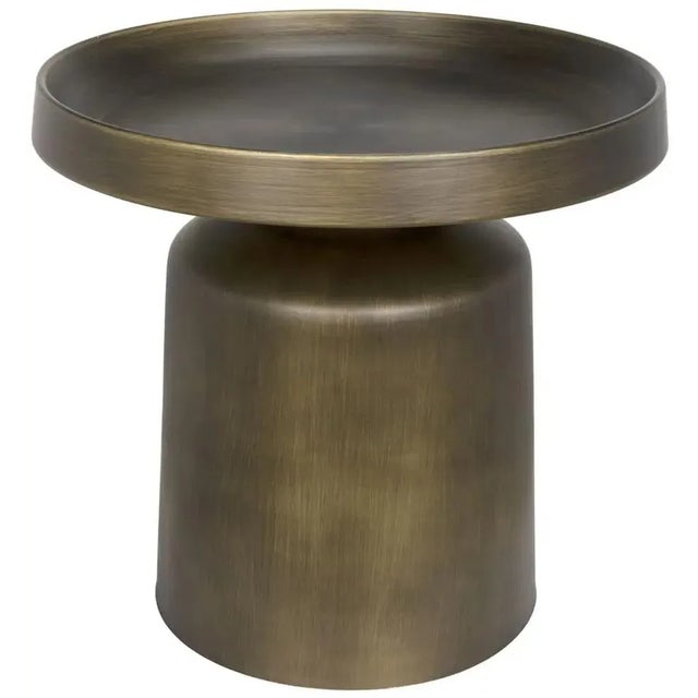 Mid-Century Modern NOIR Lee Side Table, Aged Brass For Sale - Image 3 of 5