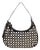 Alva Studded Hobo Crossbody in Black/Gold/Silver For Sale
