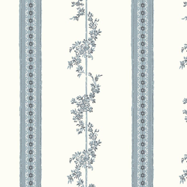 Boråstapeter Drottningholm Wallpaper In Blue For Sale