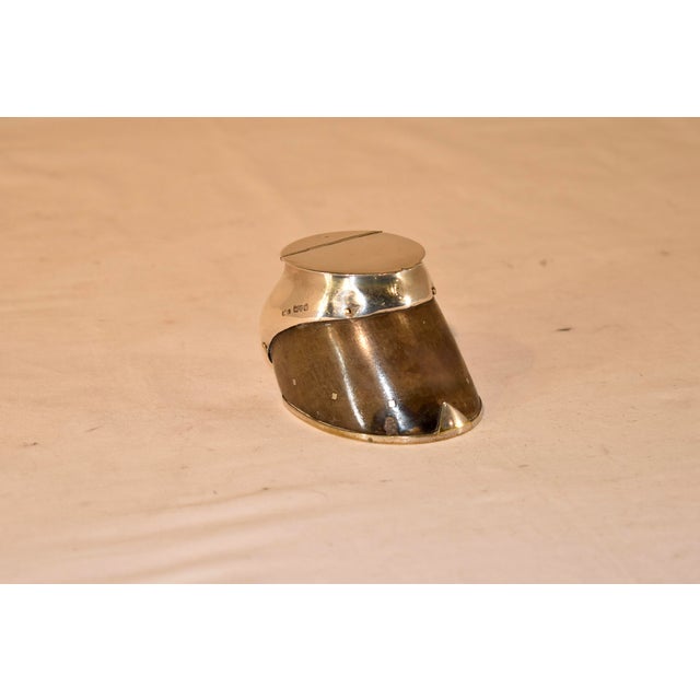 Sterling Silver Mounted Inkwell, Circa 1920 For Sale - Image 9 of 9