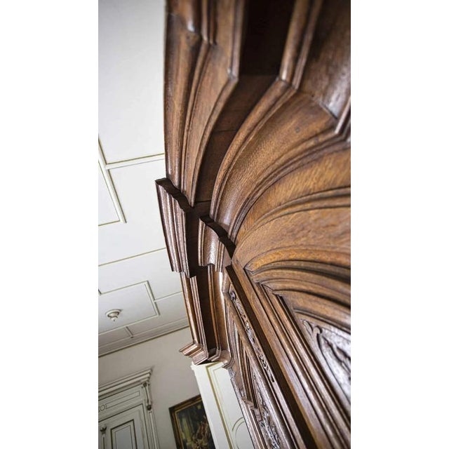 19th Century Castle Oak Cabinet For Sale - Image 10 of 16