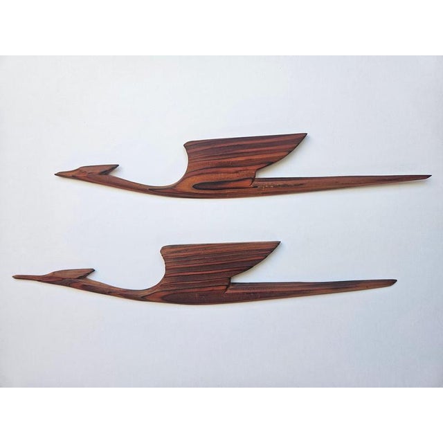 Mid-Century Wooden Wall Sculptures of Birds, 1960s For Sale - Image 13 of 16