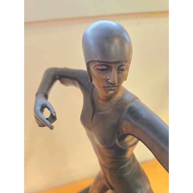 Deco Style Bronze Archer Sculpture For Sale - Image 9 of 10