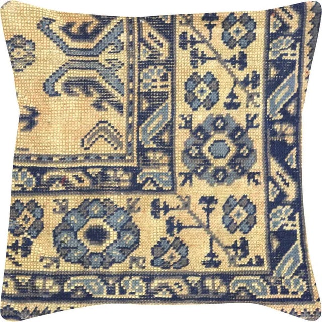 Shabby Chic 1960s Turkish Oushak Pillow For Sale - Image 3 of 3