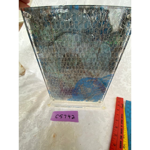 1990s Original Fiber Art by Arturo Alonzo Sandoval Framed Signed For Sale - Image 5 of 12