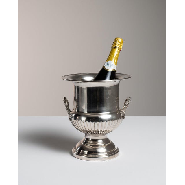 Mid 20th Century France Silver Metal Ice Bucket For Sale - Image 9 of 15