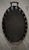 Excellent Pre-Owned Condition. Stylish Regency-inspired iron and steel scallop shell centerpiece gallery oval tray,...