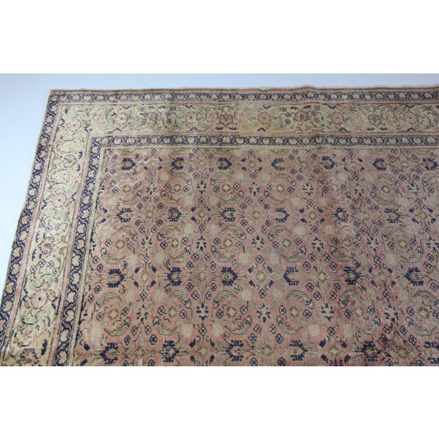 Textile 1940s Turkish Kayseri Floral Design Area Rug For Sale - Image 7 of 12